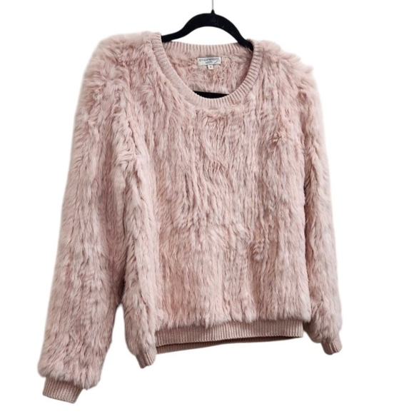 Opening Ceremony Pink Angora Rabbit Fur Crewneck Sweater Size M - Picture 4 of 15